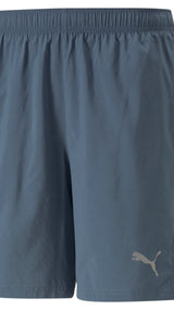 Puma running favourite woven 7" session shorts in black - Front View
