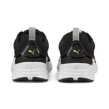 Puma wired run in motion sneakers in black - Back View