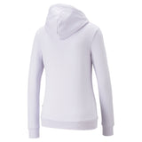 Puma essentials+ novashine french terry hoodie women in purple - Back View