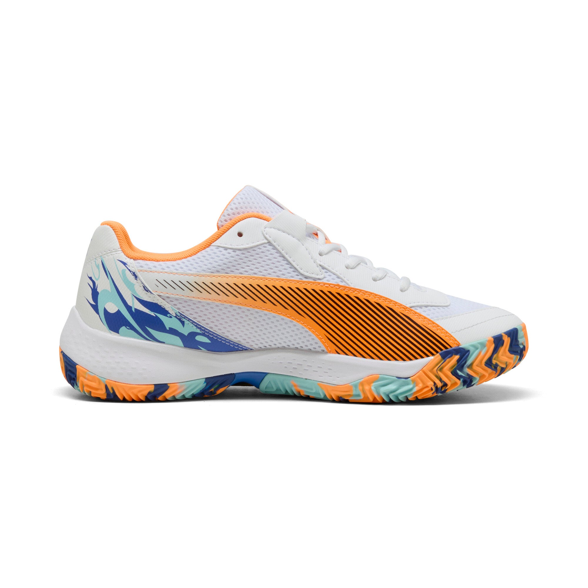 Puma nova court padel shoes in white - Side View 03