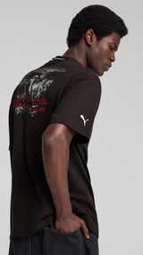 Puma BMW M motorsport lifestyle car graphic tee in black - Model Shot 02