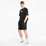 Puma downtown graphic men's tee in black - Model Shot 03