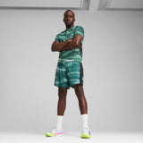 Puma VELOCITY all-over print 7" running shorts in green moon - Model Shot 03