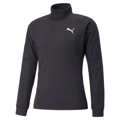 PUMA training train off season half-zip sweatshirt in black