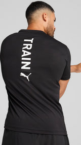 Puma graphics training tee in black - Model Shot 02