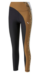 Puma training safari glam high waisted full length leggings in black - Front View