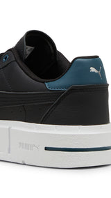 Puma cali court leather sneakers in gray skies and white - Back View