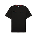 Puma F1® ESS+ relaxed graphic tee in black - Front View