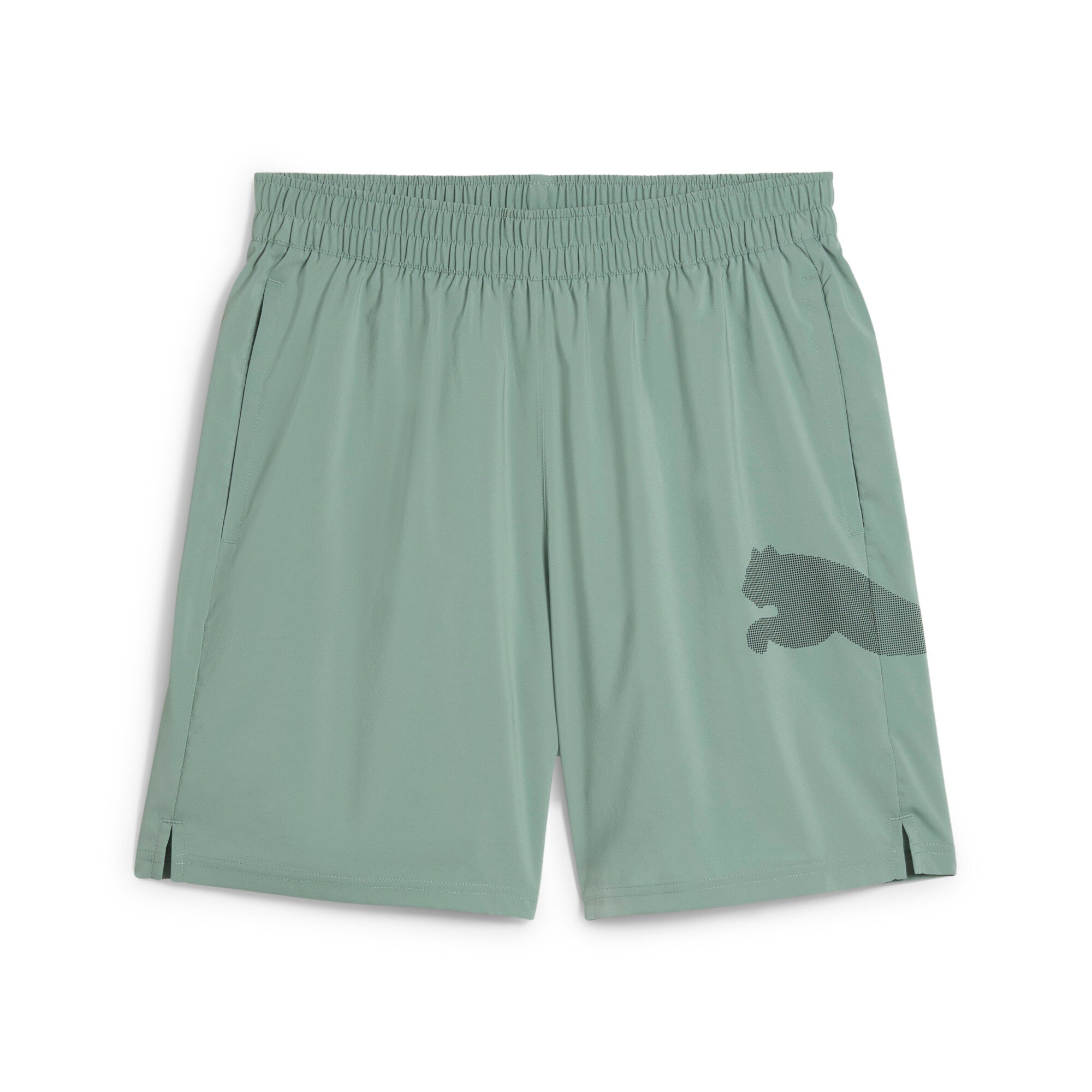 Puma train all day essentials big logo 7" woven short in green moon - Front View