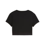 Puma strong crop tee in black - Back View
