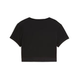 Puma strong crop tee in black - Back View