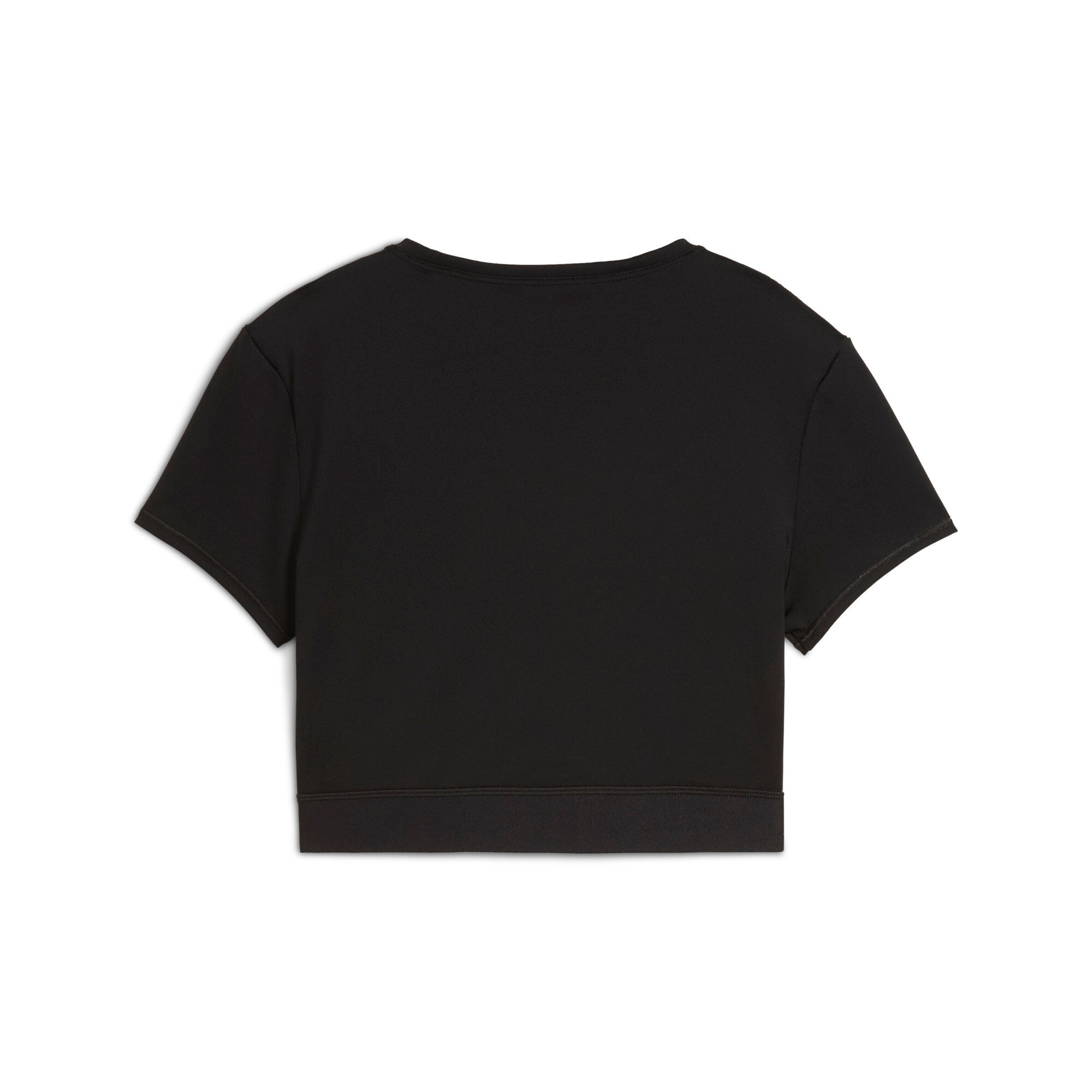 Puma strong crop tee in black - Back View