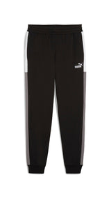 PUMA ESSENTIALS block sweatpants - black