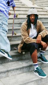 PUMA Suede XL sneakers in alpine snow - dark myrtle