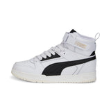 Puma rebound game sneakers youth in white - Side View 01