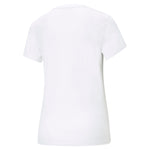 Puma essentials logo tee women in white - Back View