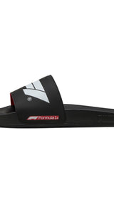 Puma formula 1® leadcat 2.0 logo slides in black and white - Side View 02