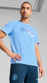Puma football manchester city ftblNRGY tee in blue - Model Shot 01