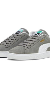 Puma suede classic sneakers in cast iron and white - Front View