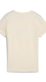 Puma super puma graphics tee in alpine snow - Back View