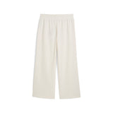Puma wardrobe essentials low rise popper pants in white - Back View
