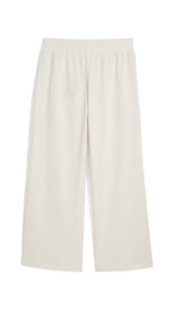 Puma wardrobe essentials low rise popper pants in white - Back View