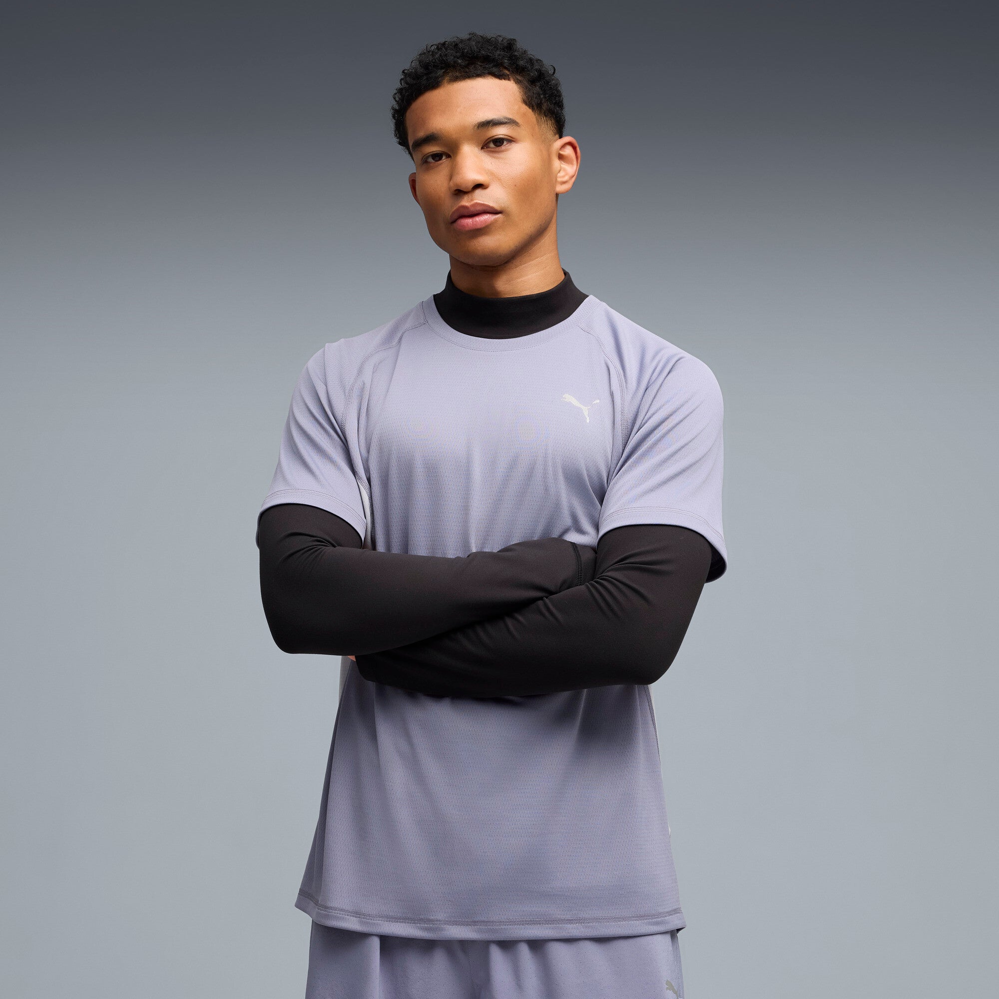 PUMA VELOCITY running tee men in gray sky