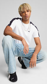 Puma T7 tee in white - Model Shot 03