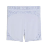 Puma lace high-waisted 5" short tights in cool weather - Back View