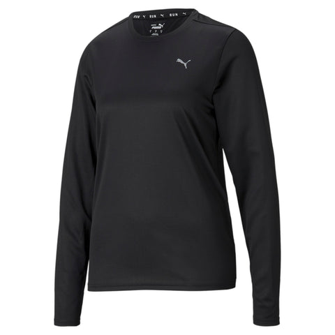 PUMA favourite long sleeve women's running tee in black