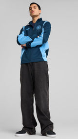 Puma manchester city ftblNRGY+ jacket in marine blue and blazing blue - Model Shot 03