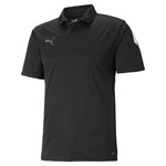 Puma football teamliga sideline polo shirt in blue - Front View