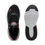 Puma amplifier sneakers in black and passionfruit - Side View 02