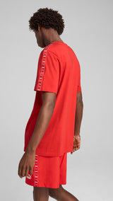 Puma essentials tape tee in for all time red - Model Shot 02
