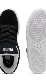 Puma park lifestyle easy suede sneakers in black and white - Side View 02