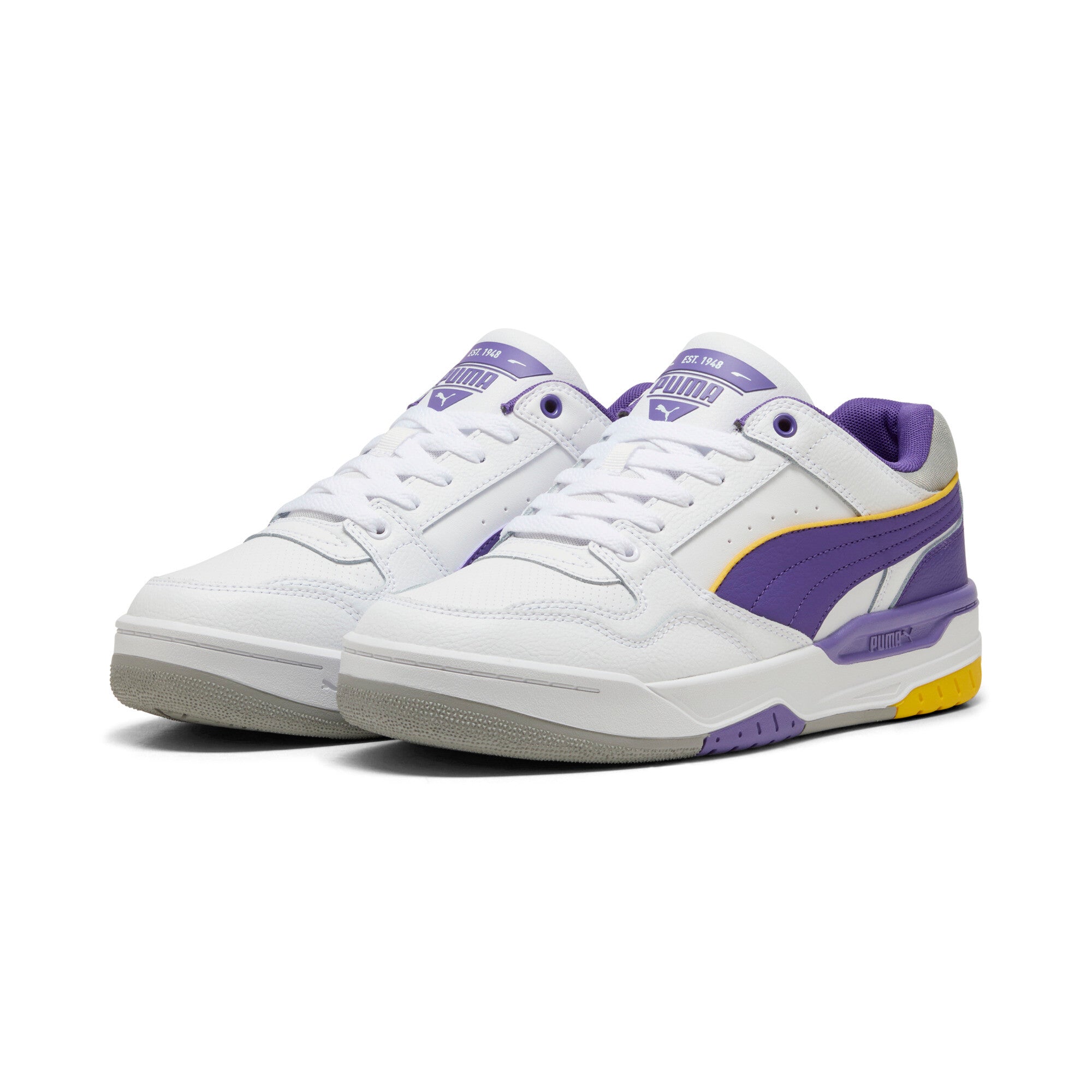 Puma rebound retro sneakers in white - Front View