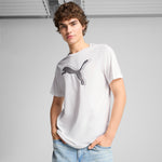 Puma graphics cat logo tee in white - Model Shot 01