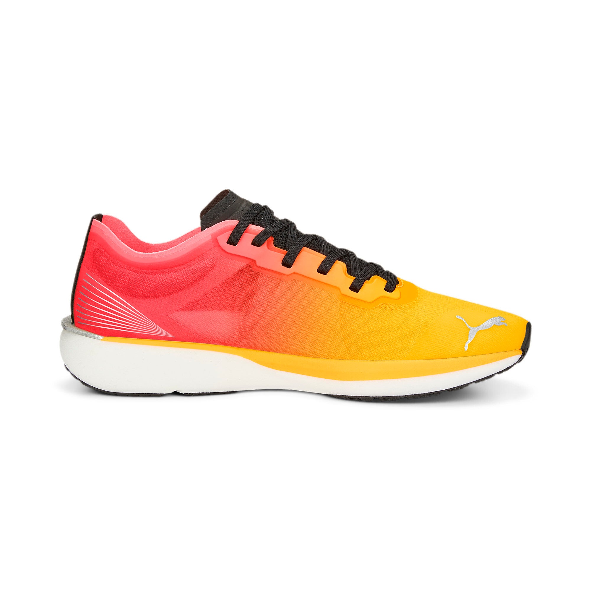 Puma running liberate nitro™ fireglow shoes in orange - Side View 03