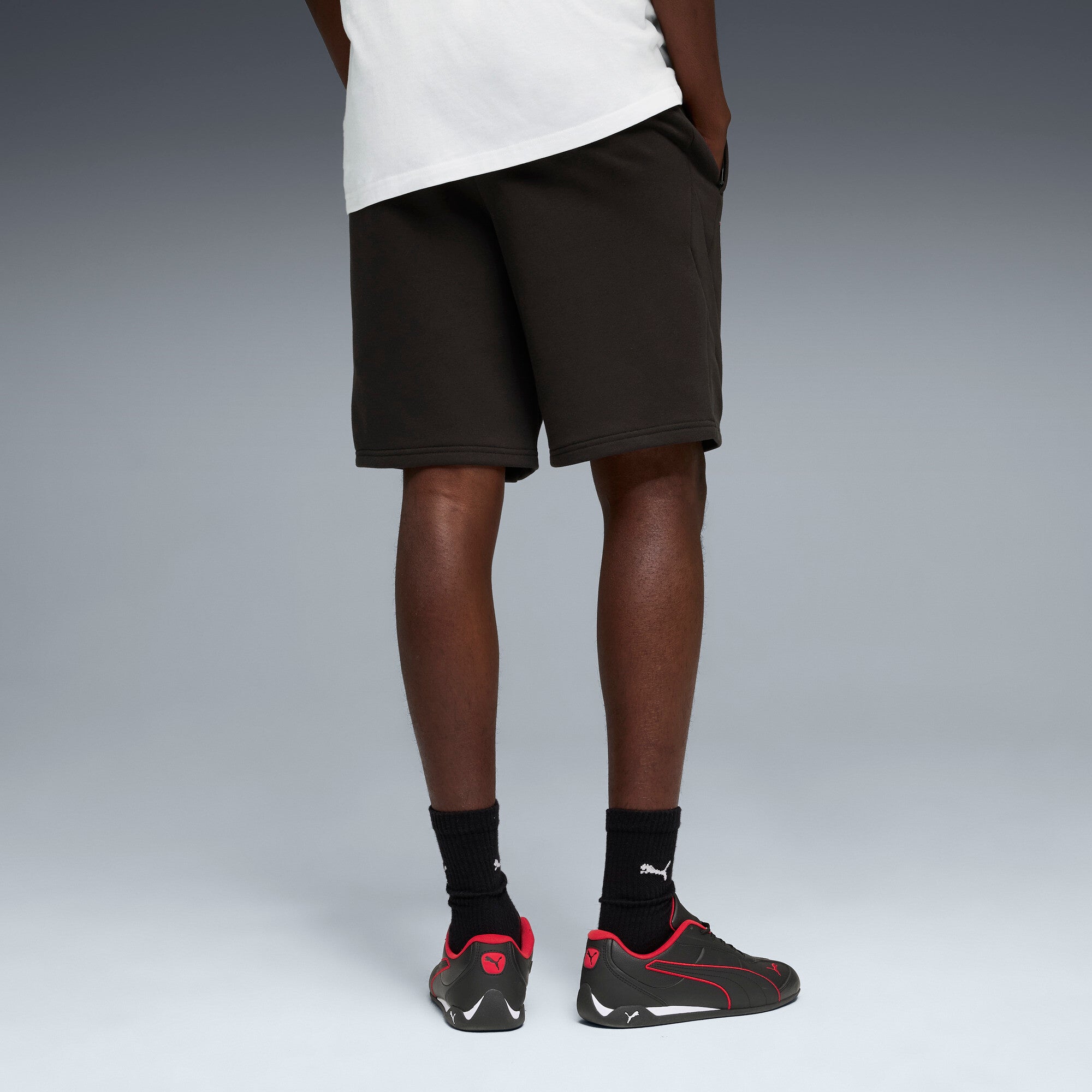 PUMA scuderia ferrari PM1 shorts men in black — model shot 2