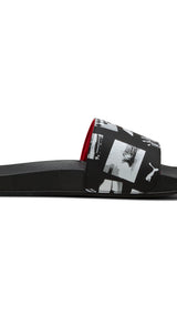 Puma swimming F1® leadcat 2.0 logo sandals in black - Side View 03