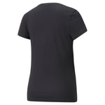 Puma essentials+ metallic logo tee in purple - Back View