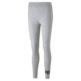 Puma essentials logo leggings women in gray - Front View
