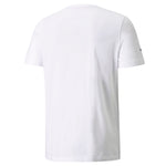 Puma scuderia ferrari race bold colour shield men's tee in white - Back View