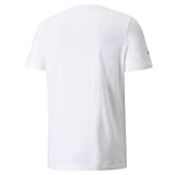 Puma scuderia ferrari race bold colour shield men's tee in white - Back View