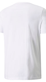 Puma scuderia ferrari race bold colour shield men's tee in white - Back View