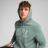 Puma class hoodie in green moon - Model Shot 02