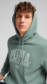 Puma class hoodie in green moon - Model Shot 02