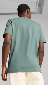 Puma graphics puma wording tee in green moon - Model Shot 02