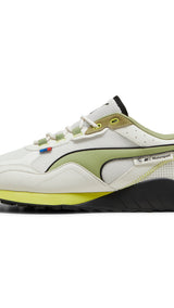 Puma BMW M motorsport SPEEDFUSION 2.0 sneakers in vapor gray and calming green - Side View 01
