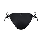 Puma swim women's bikini bottoms side tie in black - Back View